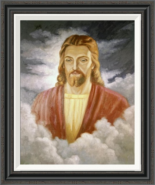"Portrait of Jesus" Framed Canvas Giclee by Vittorio Bianchini, 24x28
