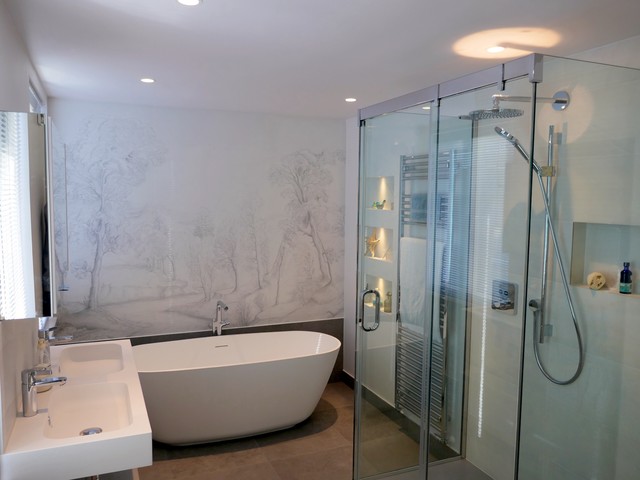 Bathroom refurbishment in Highgate contemporary-badrum