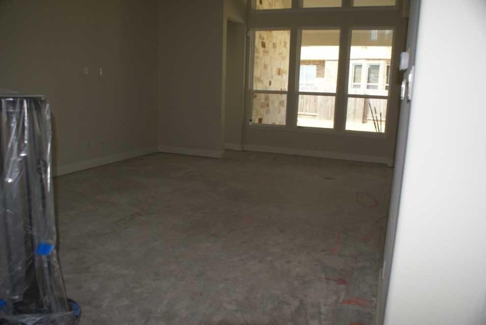 Elegant family room photo in Austin