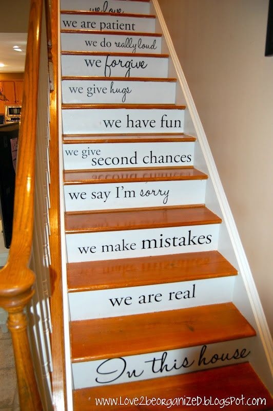 Inspiration for an eclectic staircase.