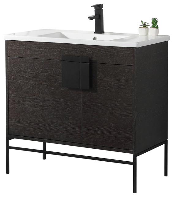 Shawbridge 36" Bathroom Vanity, 36" - Industrial - Bathroom Vanities ...