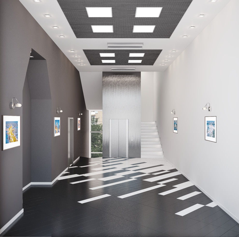 Интерьерное решение холла общественного помещения