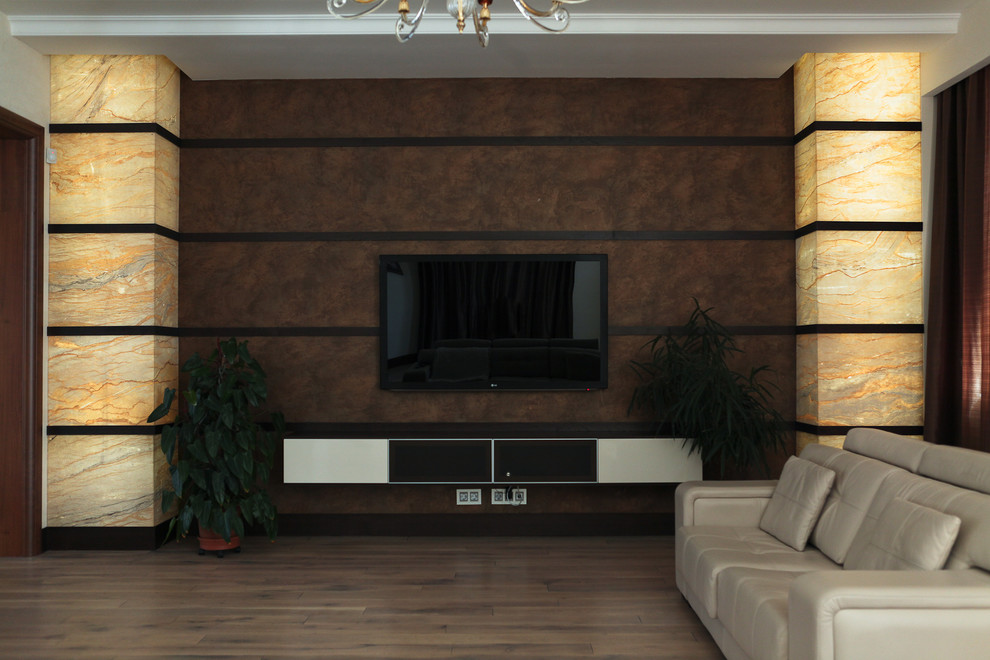 Коттедж: классический интерьер в бежевых  оттенках