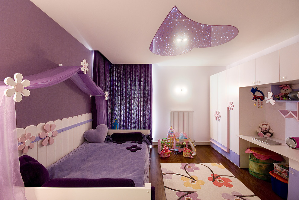 Inspiration for a contemporary kids' room in Other with multi-coloured walls.