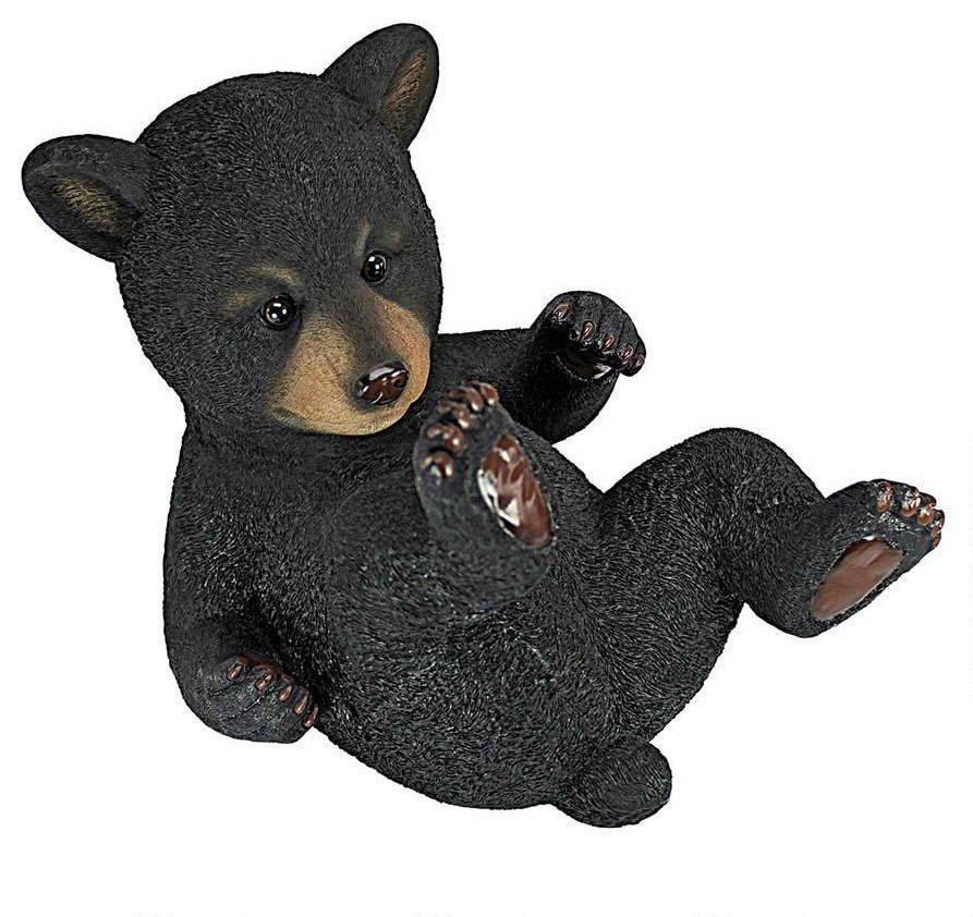 RolyPoly Bear Cub Statues Rolling Bear Traditional Garden Statues