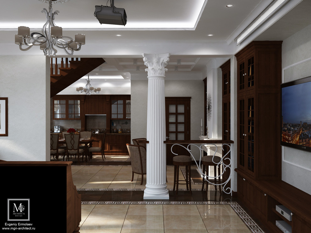 КП Иволги, дом в классическом стиле , темный вариант