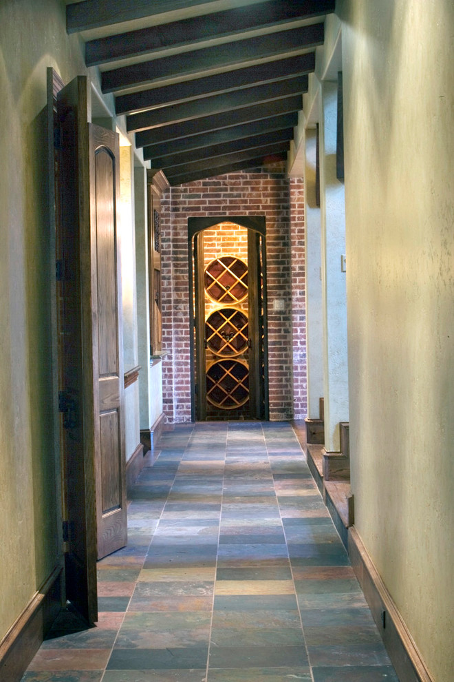 Inspiration for an arts and crafts entryway in Dallas.
