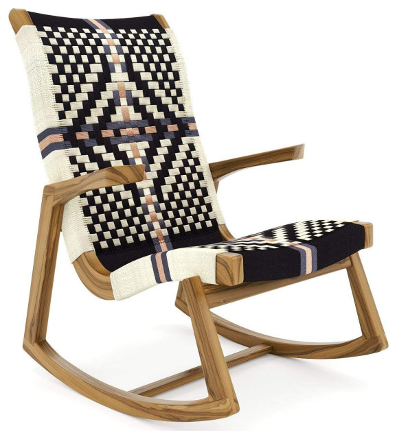 Amador Rocking Chair, Colonial Pattern Southwestern Rocking Chairs