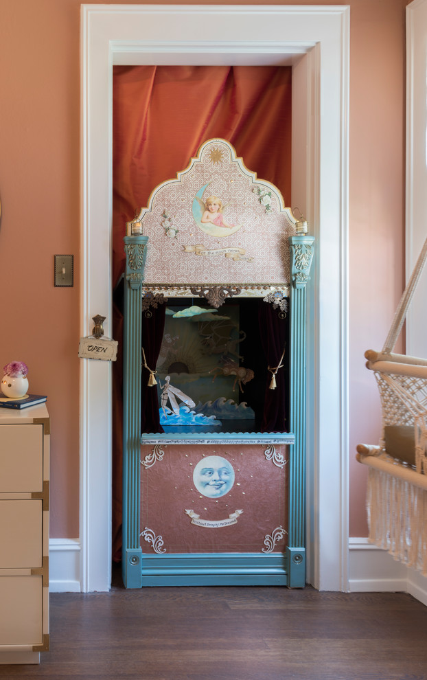 Example of a transitional nursery design in Los Angeles