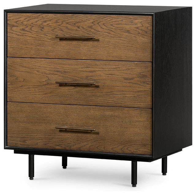 Warm Oak Dresser 6 Drawer Dressers Chest Of Drawers For Bedroom Dark Oiled Wood