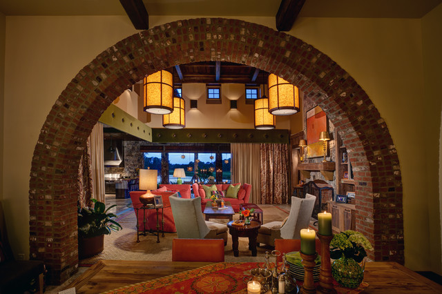 Great Room mediterranean-living-room