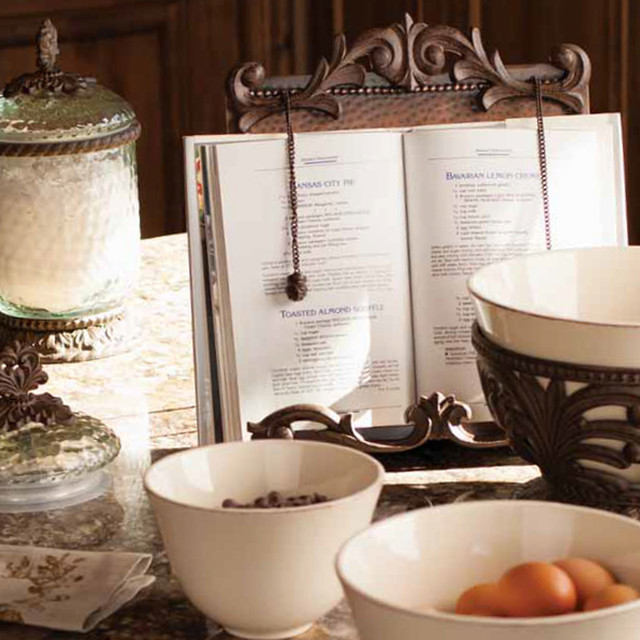 The GG Collection Antique Copper Cookbook Holder