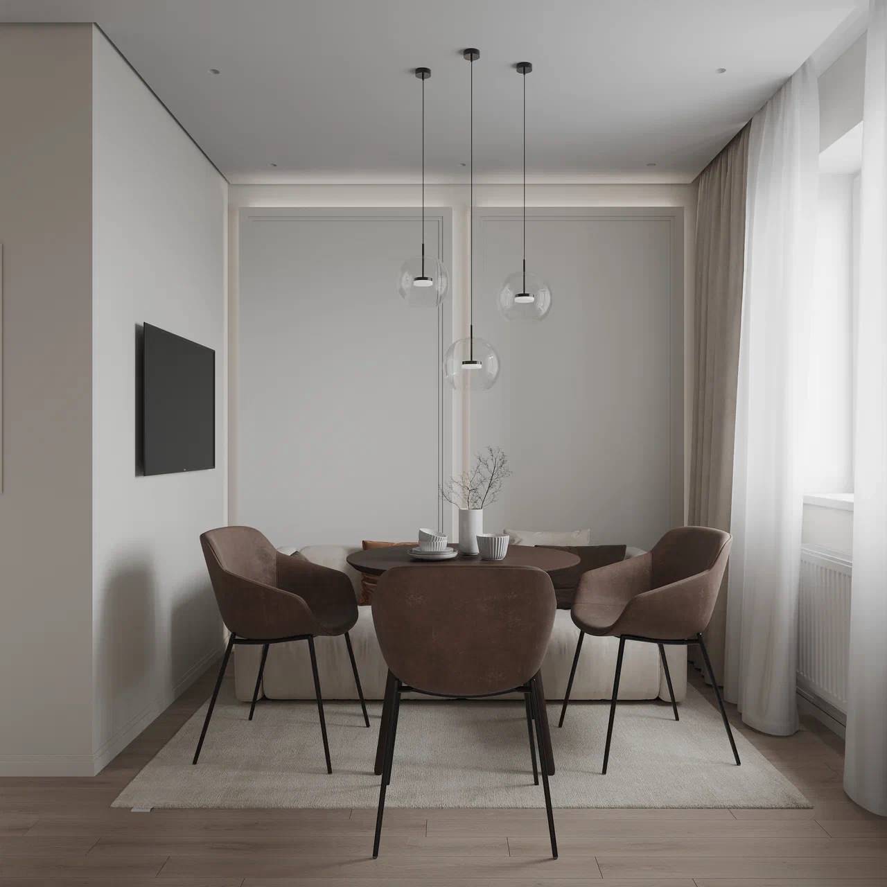 Дизайн-проект двухкомнатной квартиры для семейной пары