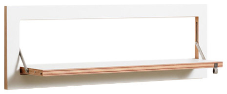 Fläpps Slim Birch Plywood Shelf, White