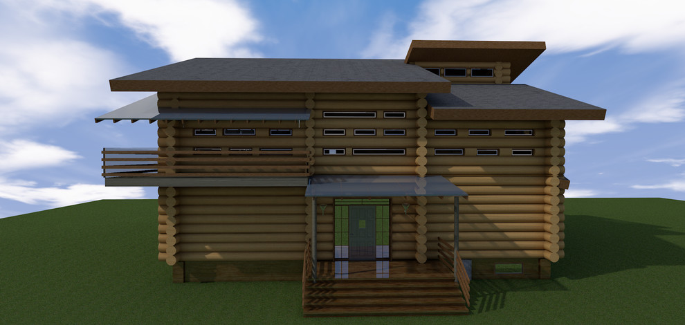 Деревянный дом для семьи из 5-ти человек