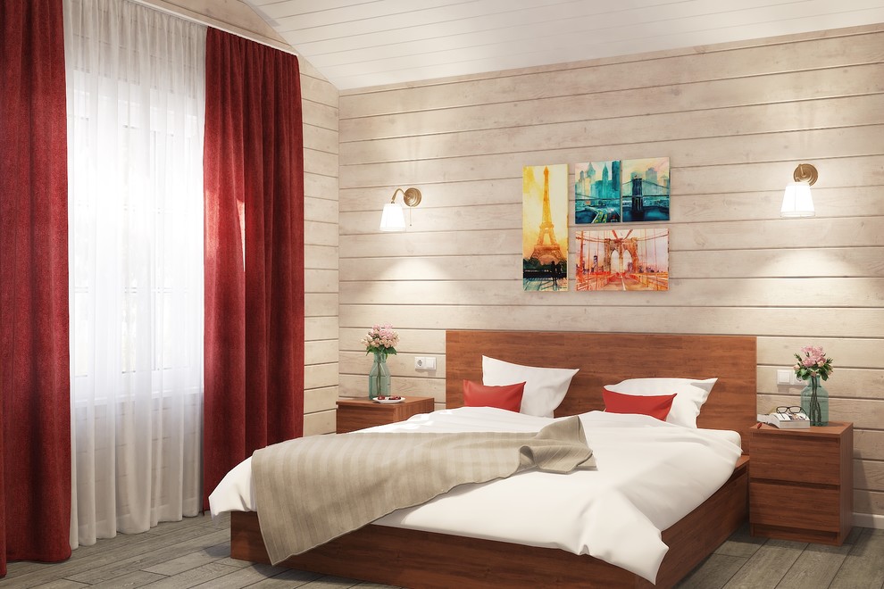 Гостевой дом из бруса 71 м²