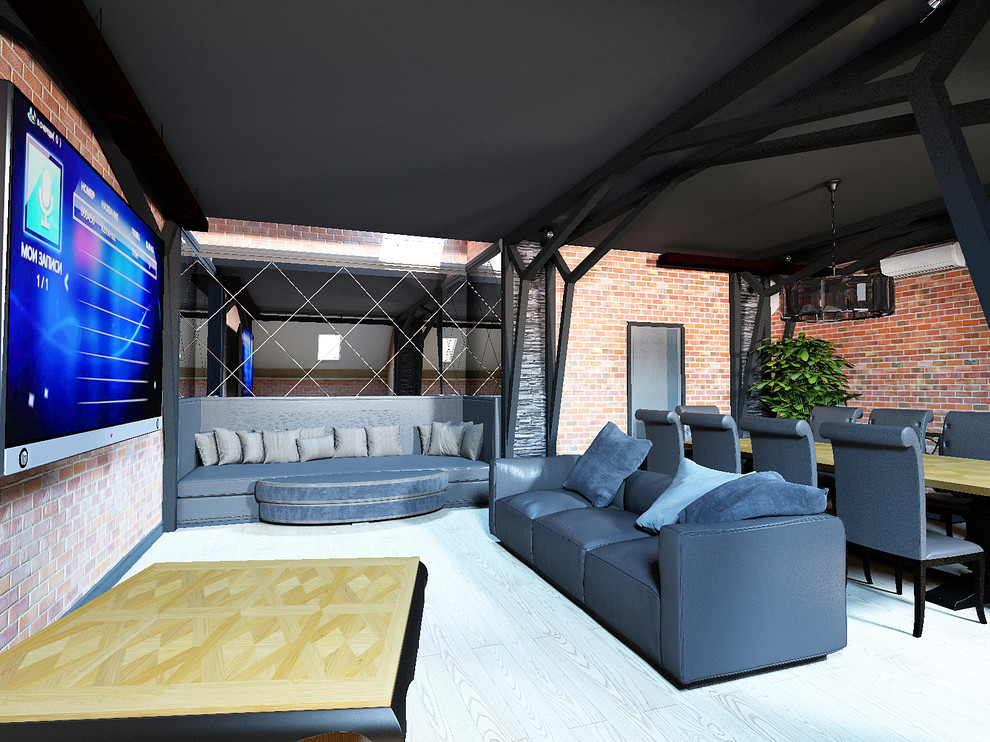 Дерево и кирпич: природный дизайн