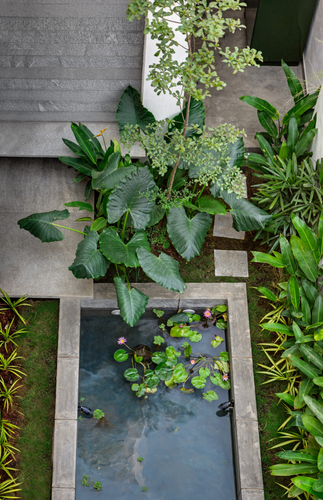 This is an example of a modern patio in Bengaluru.