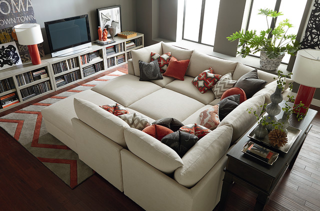 Beckham Pit Sectional By Bassett Furniture Contemporary Living