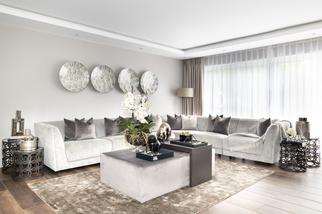 Loughton Home nyklassisk-vardagsrum