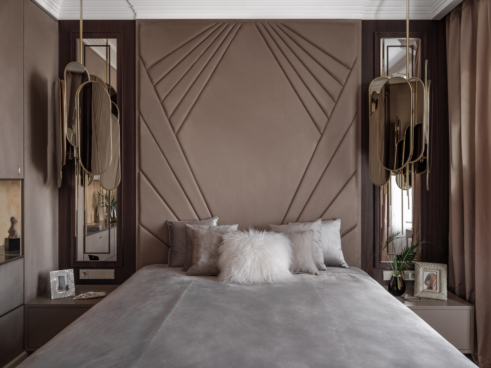 Люкс интерьер спальни в Квартире 160 кв. м. в стиле Неоклассика