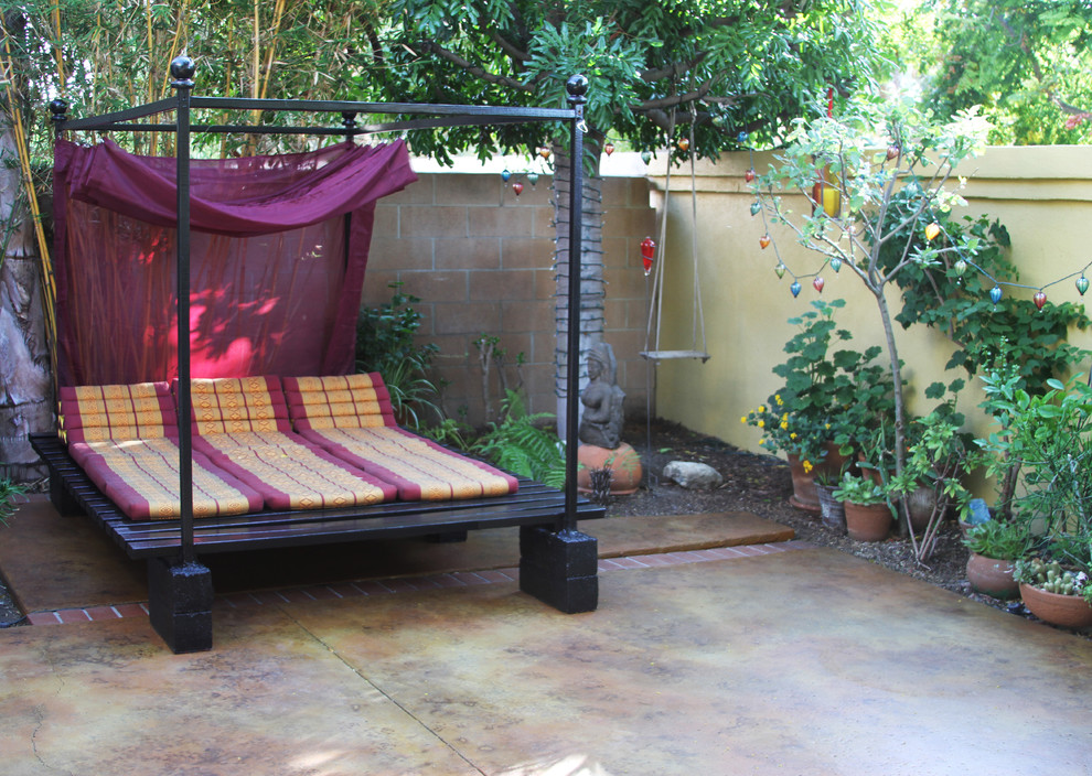 Photo of an asian patio in Orange County.