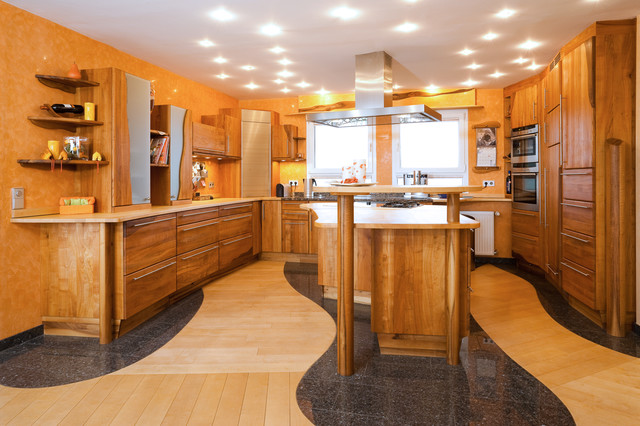 Vollholzküche Kirschbaum - Modern - Küche - Sonstige - von Pfister