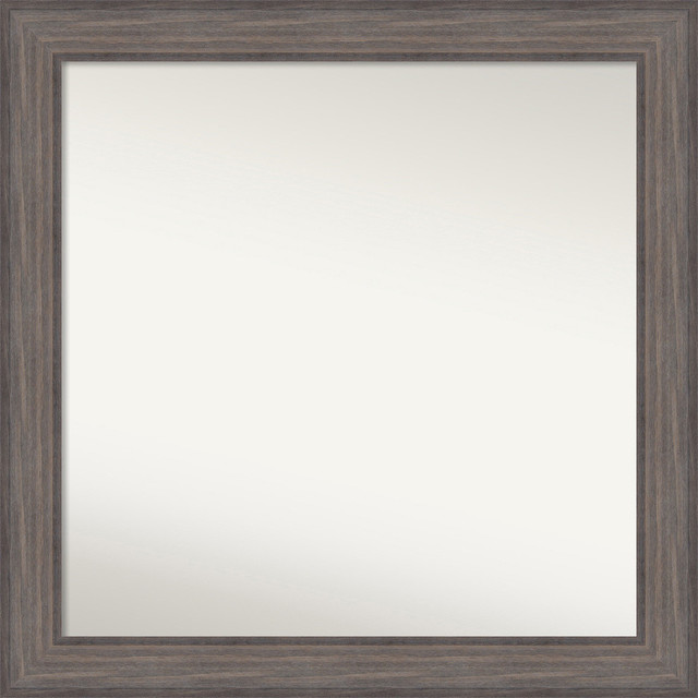 Wall Mirror Country Barnwood Wood 33 X33