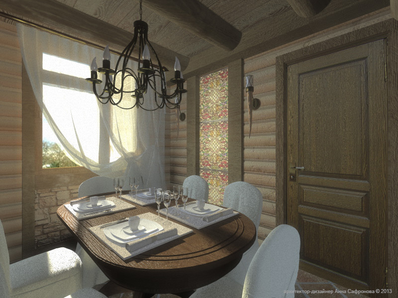 Интерьер загородного дома в Подмосковье