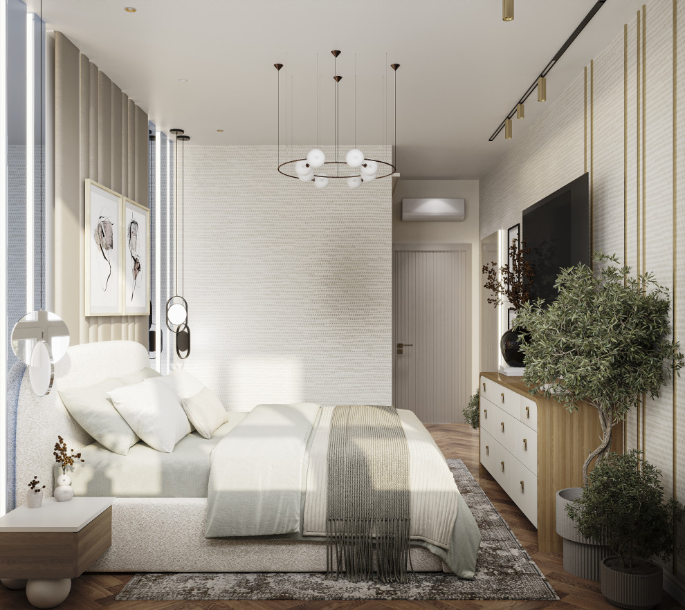 Проект 3-х комнатной квартиры THE WHITE SAVANNAH