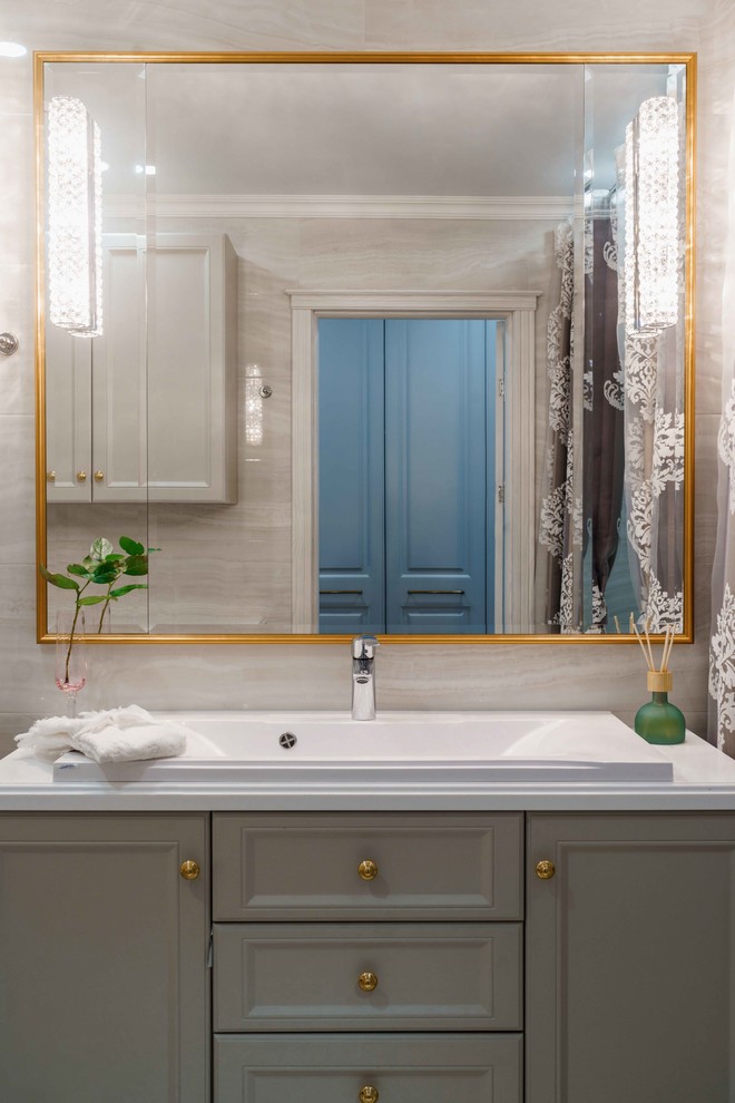 Квартира серого цвета с розовым. г.Димитровград .