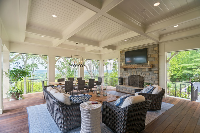 French Country Renovation traditional-veranda