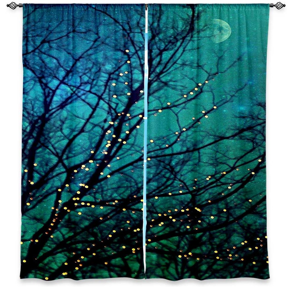 Magical Night Window Curtains, 80"x82", Lined
