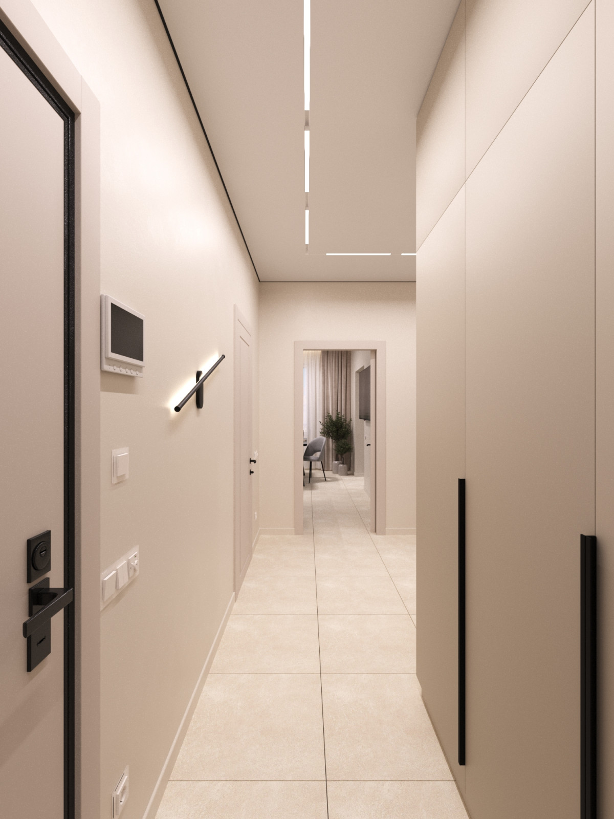 Дизайн проект двухкомнатной квартиры 60 м2