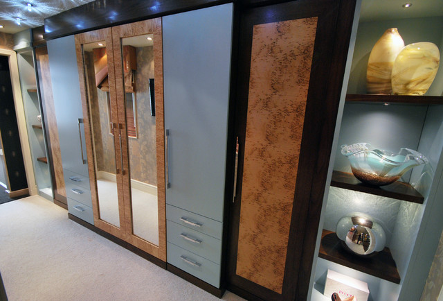 Langley Interiors Case Study :Duck Egg Blue, Birds Eye Maple & walnut  Furniture - Contemporary - Wardrobe - Manchester - by Langley Interiors  Bolton | Houzz UK
