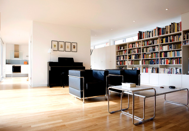 Haus WR contemporaneo-salotto