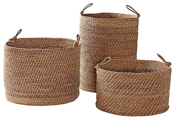 Laguna Seagrass Baskets  Set of 3