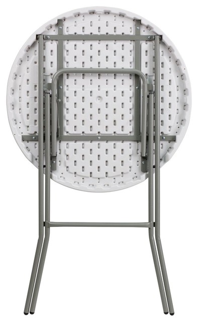 Flash Furniture 32 Round Granite White Plastic Bar Height Folding Flash Furniture 32 Round Granite White Plastic Bar Height Folding Table Contemporary Indoor Pub And Bistro Tables By Gwg Outlet