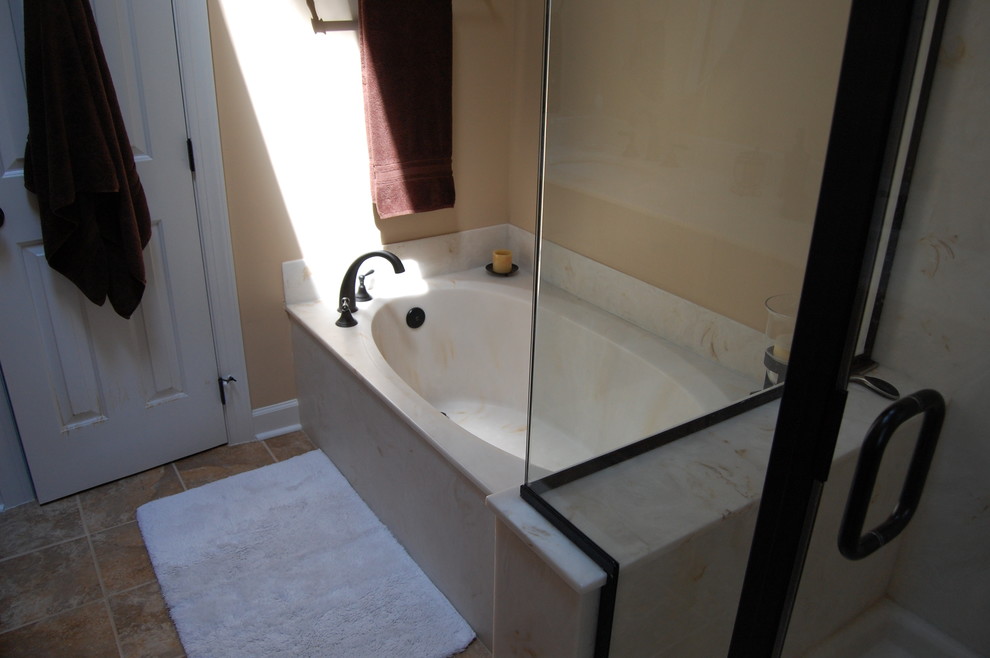 Bathroom - rustic bathroom idea in Raleigh