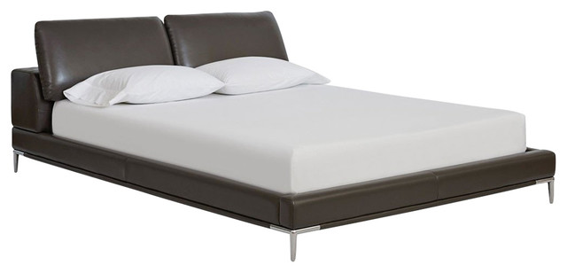 Cento Bed Contemporary Platform Beds By Scandinavian Designs Cento Bed Dark Gray Cal King