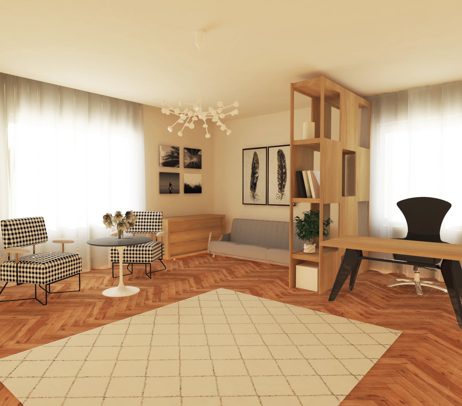 Проект трехкомнатной квартиры