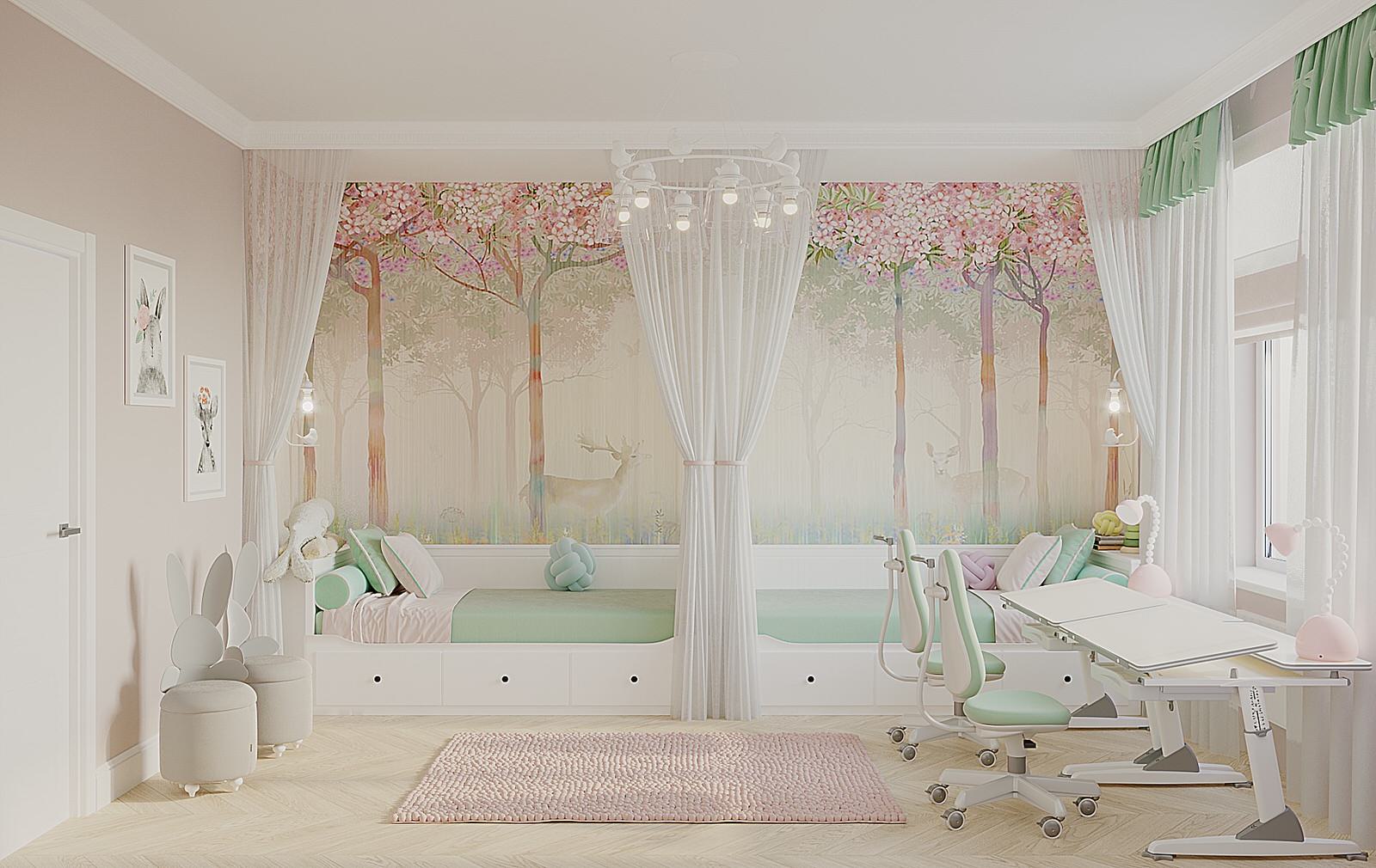 Детская для двух девочек