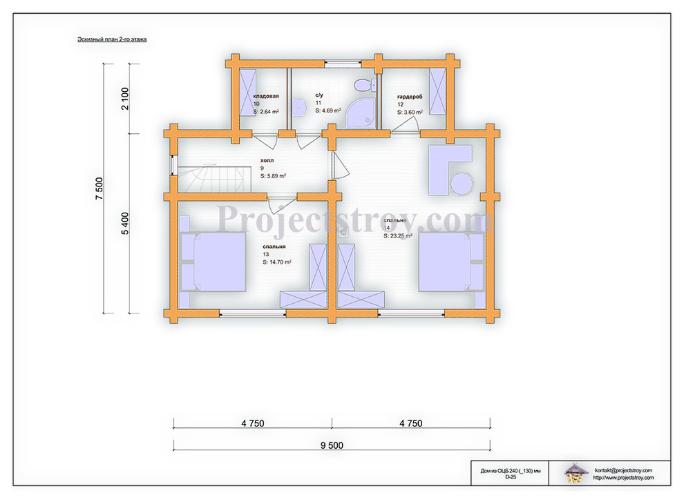 Деревянный дом из оцилиндрованного бревна