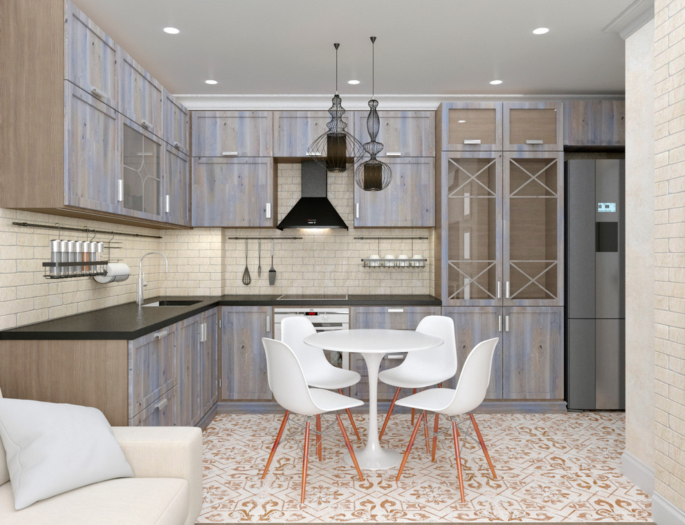 Квартира на Домашникова. Кухня-гостиная