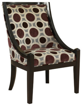 Mulberry & Grey Accent Chair by Powell
