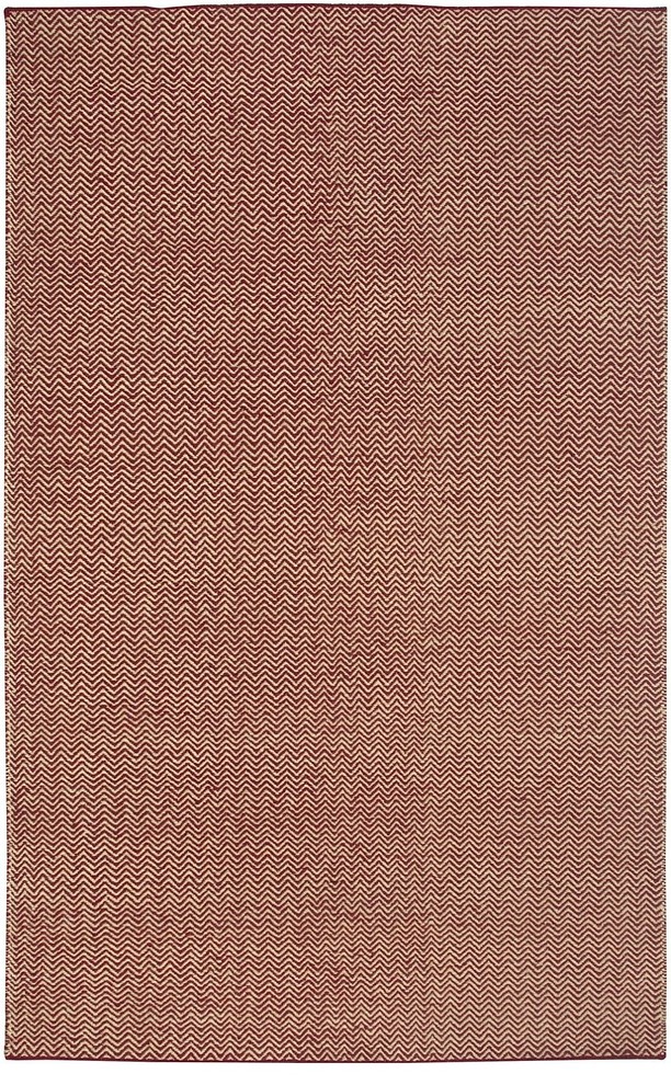 Solid/Striped Twist Area Rug, Rectangle, Burgundy, 9'x12'