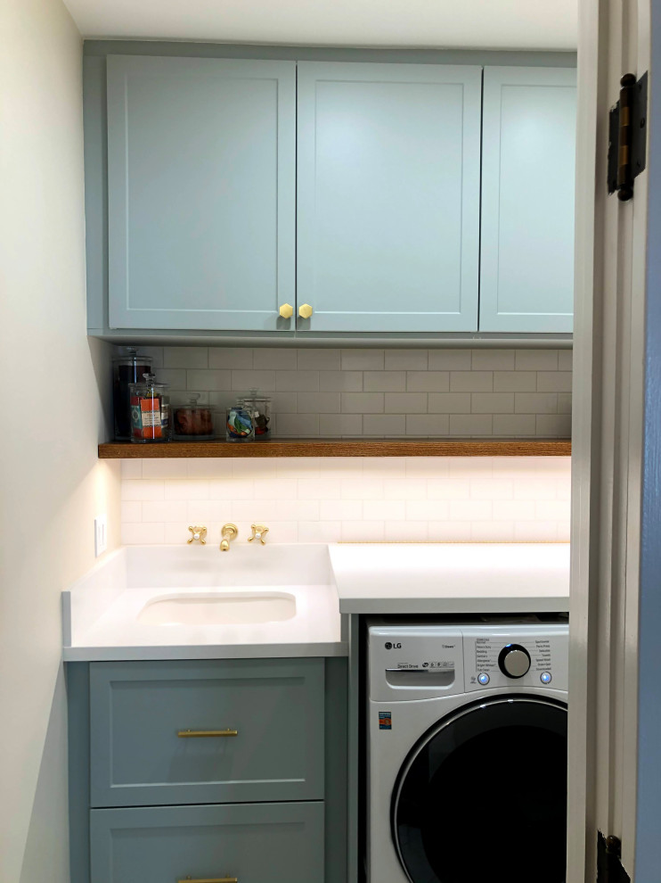 Contemporary laundry room in Other.