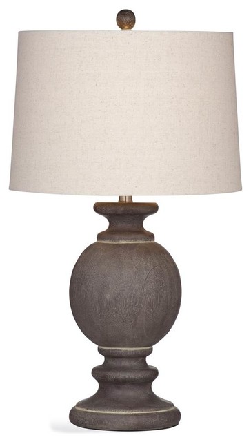 dark gray table lamp