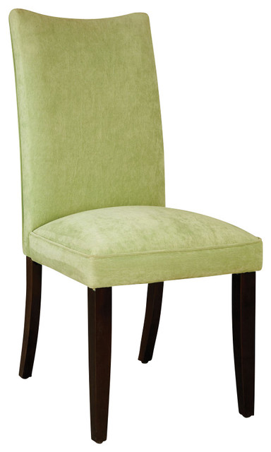 Standard Furniture La Jolla Parson's Chair in Green Velvet (Set of 2)