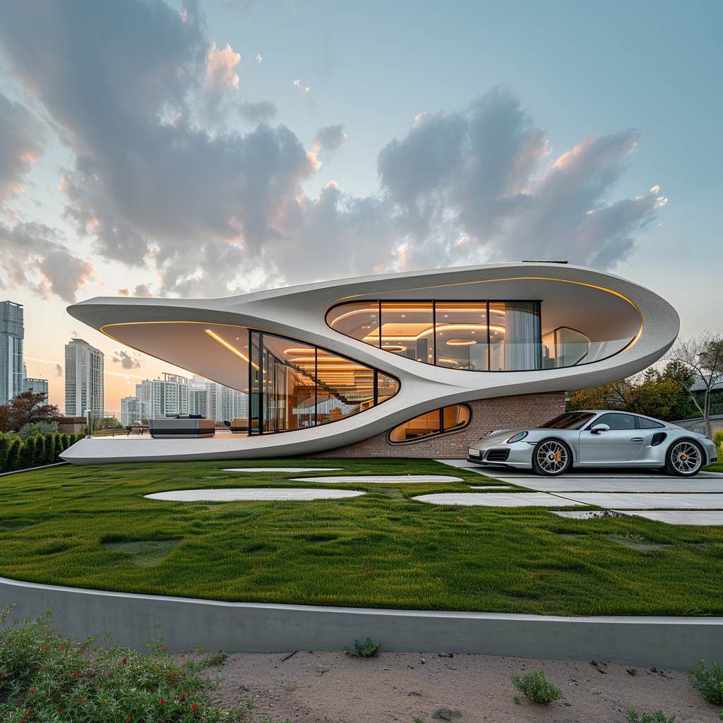 Футуристичный дом г.Сочи